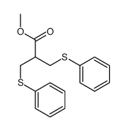 methyl 3-phenylsulfanyl-2-(phenylsulfanylmethyl)propanoate结构式