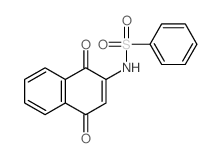 N-(1,4-dioxonaphthalen-2-yl)benzenesulfonamide结构式