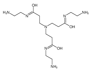 N-(2-aminoethyl)-3-[bis[3-(2-aminoethylamino)-3-oxopropyl]amino]propanamide Structure