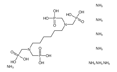 octaammonium [hexane-1,6-diylbis[nitrilobis(methylene)]]tetrakisphosphonate structure