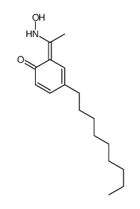 6-[1-(hydroxyamino)ethylidene]-4-nonylcyclohexa-2,4-dien-1-one结构式