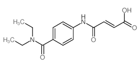 (E)-4-{4-[(Diethylamino)carbonyl]anilino}-4-oxo-2-butenoic acid Structure