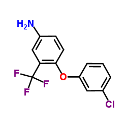 4-(3-Chlorophenoxy)-3-(trifluoromethyl)aniline Structure