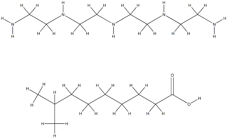 tert-decanoic acid, compound with N-(2-aminoethyl)-N'-[2-[(2-aminoethyl)amino]ethyl]ethane-1,2-diamine (1:1)结构式