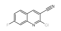 2-Chloro-7-fluoroquinoline-3-carbonitrile结构式