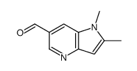 1,2-dimethylpyrrolo[3,2-b]pyridine-6-carbaldehyde结构式