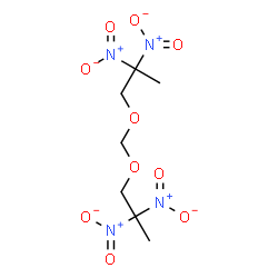 1-(2,2-dinitropropoxymethoxy)-2,2-dinitro-propane结构式