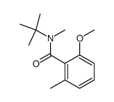 N-tert-Butyl-N-methyl-2-methoxy-6-methylbenzamide结构式