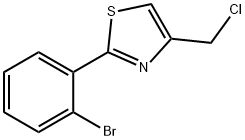 2-(2-bromophenyl)-4-(chloromethyl)-1,3-thiazole结构式