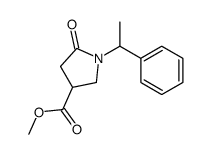 methyl 5-oxo-1-(1-phenylethyl)pyrrolidine-3-carboxylate Structure
