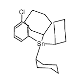 (cyclo-C6H11)3SnC6H4-m-Cl Structure