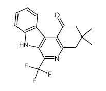 3,3-Dimethyl-6-trifluoromethyl-1-oxo-1,2,3,4-tetrahydroindolo<2,3-c>quinoline Structure