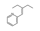 2-(2-ethylbut-1-enyl)pyridine结构式
