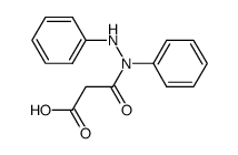 malonic acid mono-(N,N'-diphenyl-hydrazide) Structure