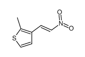 2-methyl-3-(2-nitrovinyl)thiophene Structure