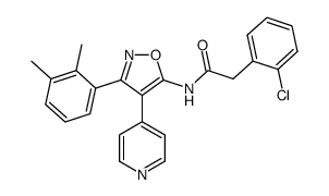 5-[(2-chlorophenyl)acetylamino]-3-(2,3-dimethylphenyl)-4-(4-pyridyl)isoxazole Structure