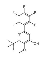 2-tert-butyl-3-methoxy-6-(pentafluorophenyl)-pyridin-4-ol结构式