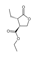 trans-α-Ethyl-paraconsaeure-ethylester Structure
