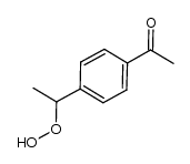 1-(4-(1-hydroperoxyethyl)phenyl)ethanone结构式