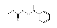 [methoxy(thiocarbonyl)](methylphenylamino)disulfane结构式