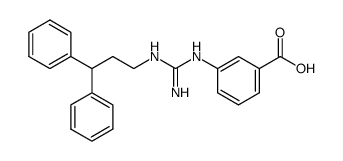 3-[N'-(3,3-diphenyl-propyl)-guanidino]-benzoic acid结构式