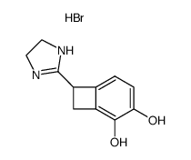 1-(2-imidazolino)-3,4-dihydroxybenzocyclobutane hydrobromide Structure