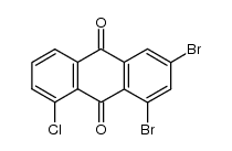 1,3-dibromo-8-chloro-anthraquinone Structure