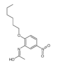 N-(2-hexoxy-5-nitrophenyl)acetamide Structure