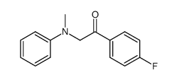 1-(4-fluorophenyl)-2-(methyl(phenyl)amino)ethan-1-one结构式