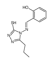 5-mercapto-3-n-propyl-4-salicylideneamino-s-triazole Structure