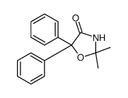 2,2-dimethyl-5,5-diphenyl-1,3-oxazolidin-4-one Structure