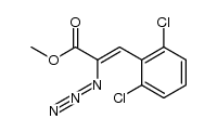 2,6-Dichlor-α-azidozimtsaeuremethylester Structure