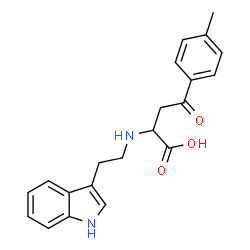 2-([2-(1H-INDOL-3-YL)ETHYL]AMINO)-4-(4-METHYLPHENYL)-4-OXOBUTANOIC ACID结构式