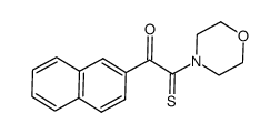 2-morpholino-1-(naphthalen-2-yl)-2-thioxoethanone结构式
