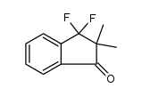 2,2-二甲基-3,3-二氟-1-茚满酮结构式