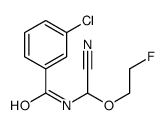 3-chloro-N-[cyano(2-fluoroethoxy)methyl]benzamide Structure