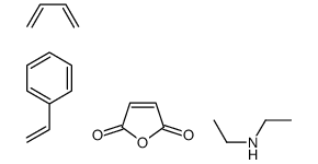 buta-1,3-diene,N-ethylethanamine,furan-2,5-dione,styrene结构式