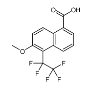 6-methoxy-5-(1,1,2,2,2-pentafluoroethyl)naphthalene-1-carboxylic acid Structure