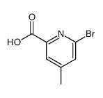 6-溴-4-甲基吡啶-2-甲酸结构式