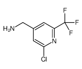 [2-chloro-6-(trifluoromethyl)pyridin-4-yl]methanamine Structure
