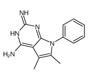 5,6-dimethyl-7-phenylpyrrolo[2,3-d]pyrimidine-2,4-diamine Structure