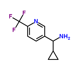 1-Cyclopropyl-1-[6-(trifluoromethyl)-3-pyridinyl]methanamine结构式