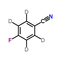 4-Fluoro(2H4)benzonitrile结构式