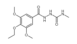 2-(4-ethoxy-3,5-dimethoxybenzoyl)-N-methylhydrazinecarboxamide Structure