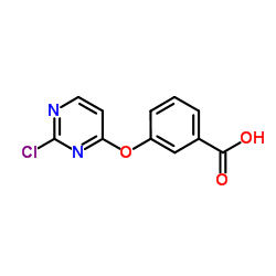 3-[(2-Chloro-4-pyrimidinyl)oxy]benzoic acid结构式