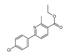ethyl 6-(4-chlorophenyl)-2-methylpyridine-3-carboxylate structure