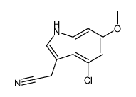 2-(4-chloro-6-methoxy-1H-indol-3-yl)acetonitrile Structure