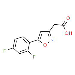 [5-(2,4-Difluorophenyl)isoxazol-3-yl]acetic acid图片