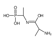 [(1R)-1-[[(2S)-2-aminopropanoyl]amino]ethyl]phosphonic acid Structure