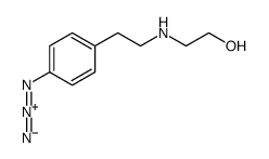 2-[2-(4-azidophenyl)ethylamino]ethanol Structure